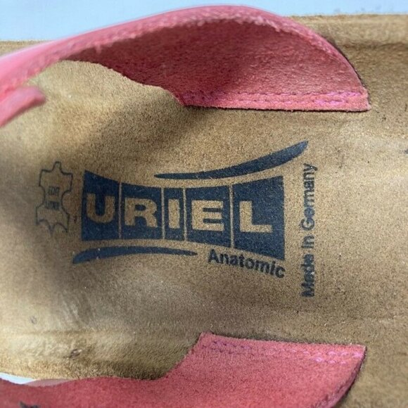 Uriel T-Strap Soft Footbed Sandals Red Leather 7 - Picture 7 of 9